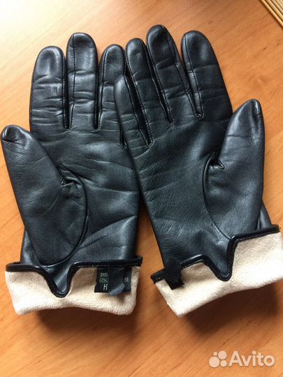 Перчатки женские кожаные новые