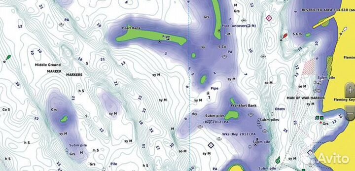 Карта глубин для garmin BlueChart G3 hxeu062R ввп