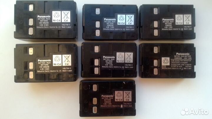Аккумуляторы Sony, Panasonic, JVC, samsung