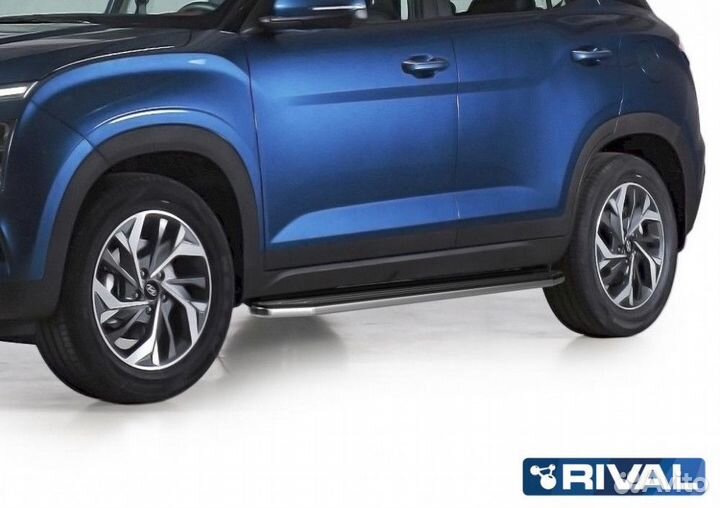 Пороги-подножки Hyundai Creta 2021. Premium