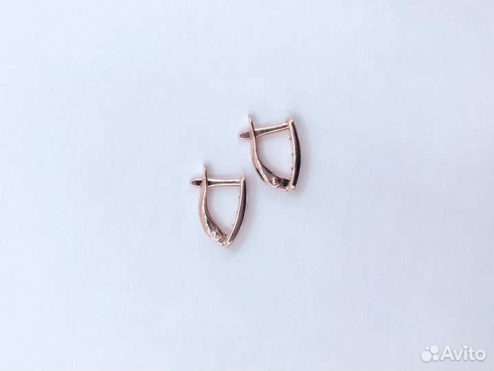 Серьги с фианитами
