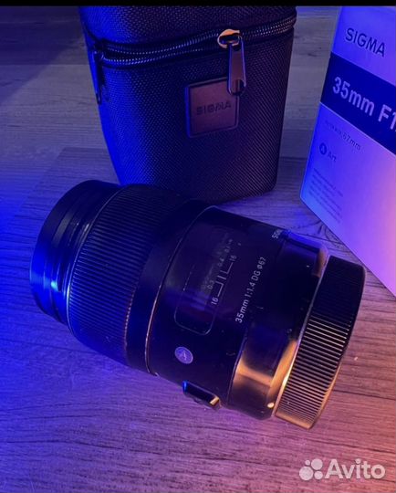 Объектив sigma 35 mm 1 4 canon