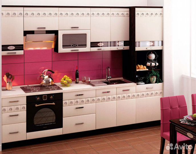 Кухонный гарнитур с витриной Аврора 20