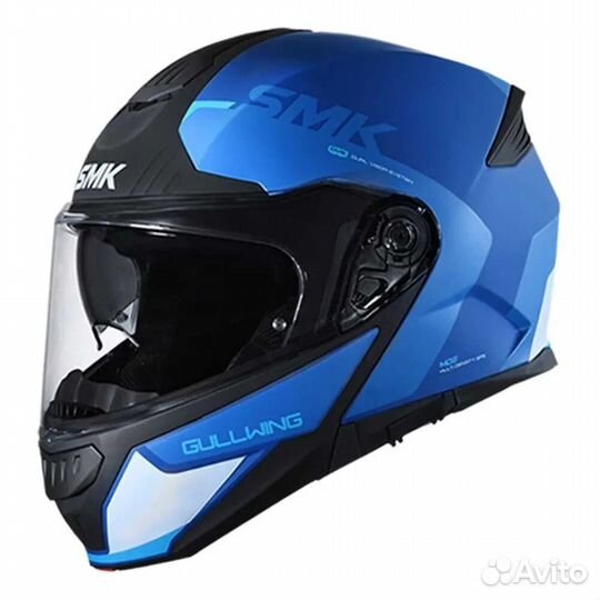 SMK Gullwing Kresto ece 22.05 modular helmet Gloss