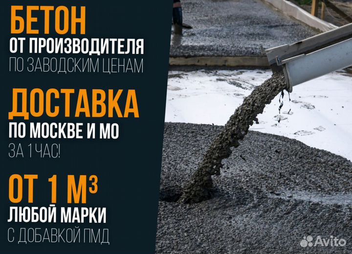 Бетон от производителя, доставка миксером