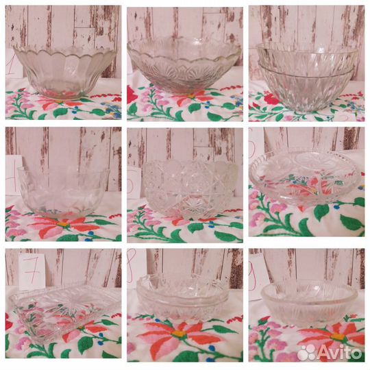 Фарфоровая и стеклянная посуда СССР