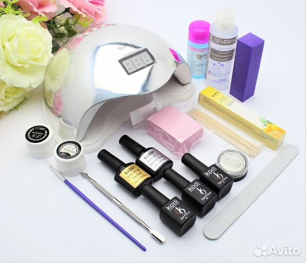 Стартовый набор для маникюра с лампой SUN 5