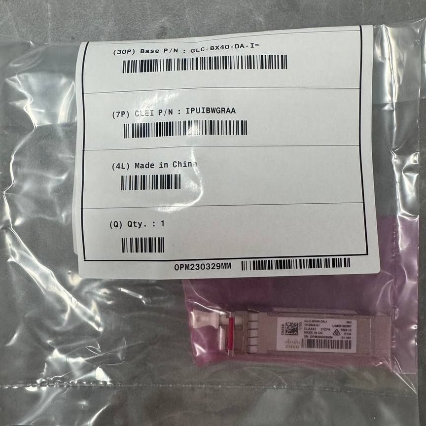 [GLC-BX40-DA-I] Трансивер Cisco Новый Glc-Bx40-Da-I