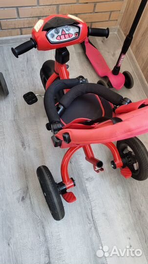 Велосипед коляска с ручкой