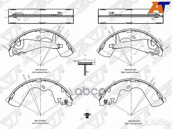 Колодки тормозные зад барабан hyundai galloper