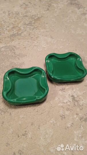 Пепельница из малахитового стекла