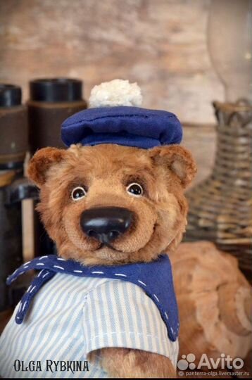 Мишка тедди ручная работа юнга Петя