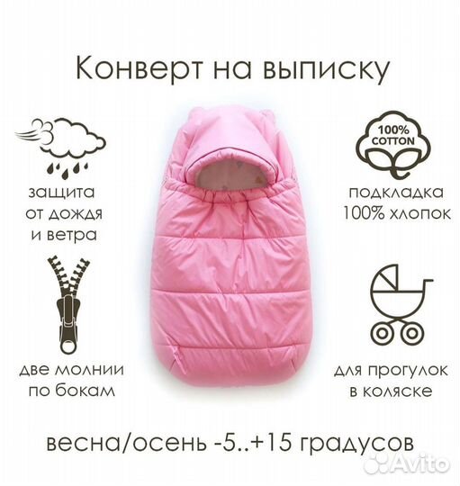 Конверт на выписку и для прогулок в коляске