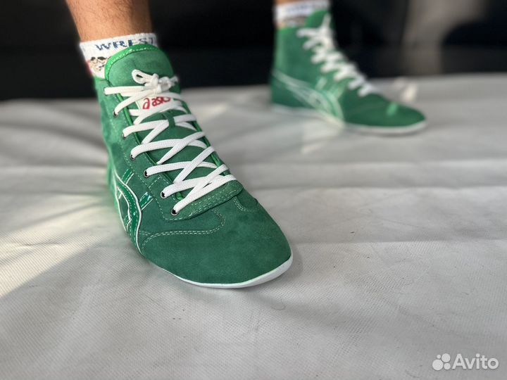 Борцовки Аsics Tiger зеленые