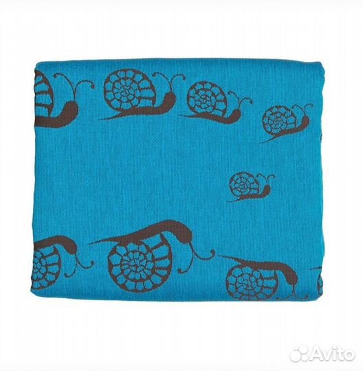 Слинг шарф Мам's era Улитки бирюзовый