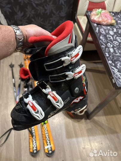 Горные лыжи детские 130 с ботинками