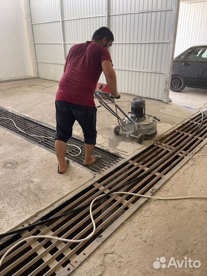 Шлифовка бетона камня мазайка