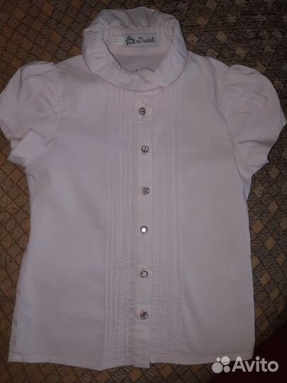 Блузка школьная для девочки р. 122