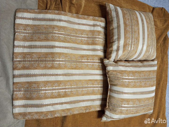 Чехлы на сидение дивана 2шт, подушки 2шт, чехол