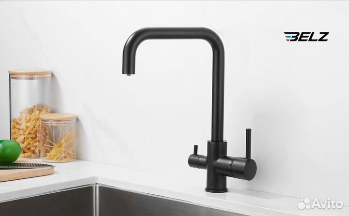 Смеситель для кухни с подключением фильтра belz
