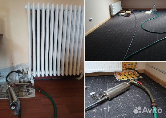 Прочистка, промывка батарей (радиаторов) отопления