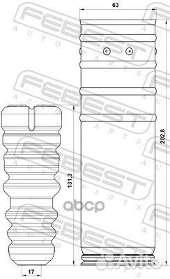 Комплект пылезащитный задний chevrolet cruze (N