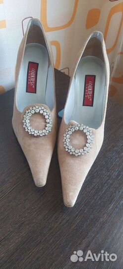 Туфли натуральная замша 38