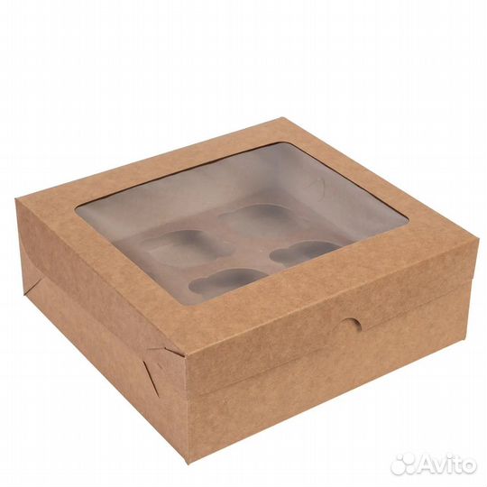 Коробка для маффинов капейков