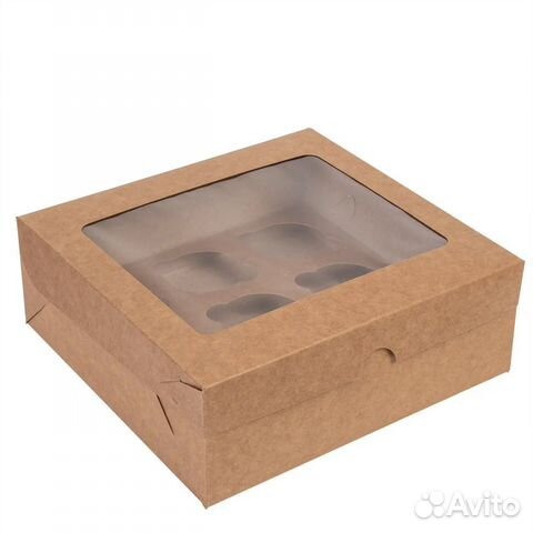 Коробка для маффинов капейков