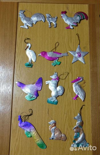 Елочные игрушки СССР картонаж