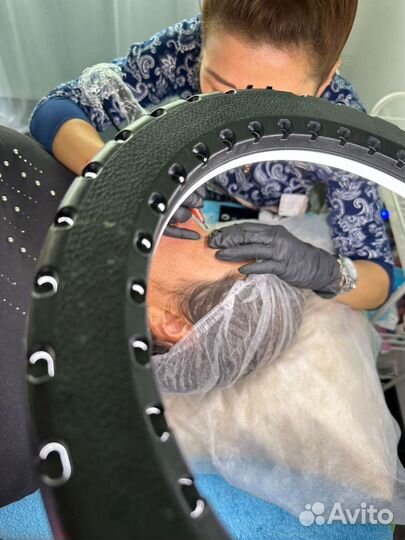 Перманентный макияж бровей губ и век татуаж