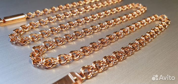 Новая Золотая Цепь Бисмарк 23гр Au 585