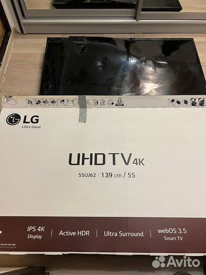 Телевизор lg 55 разбит экран
