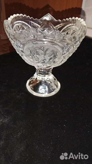Конфетница хрусталь времен СССР