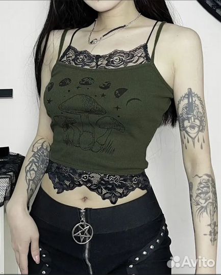 Топ женский готический y2k