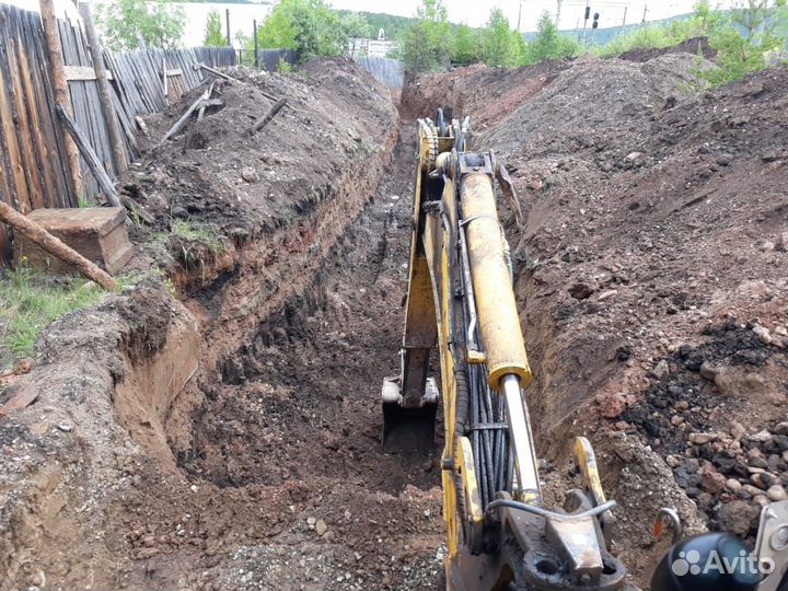 Услуги экскаватора-погрузчика,услуги Маз-самосвала