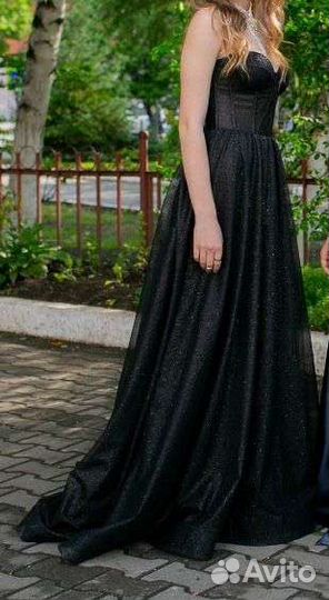 Вечернее платье 42 46 размера черное