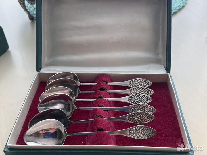 Набор ложечек чайные/кофейные(6-12 шт) мельхиор