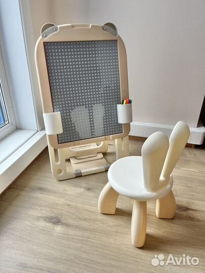 Мольберт детский для рисования со стульчиком
