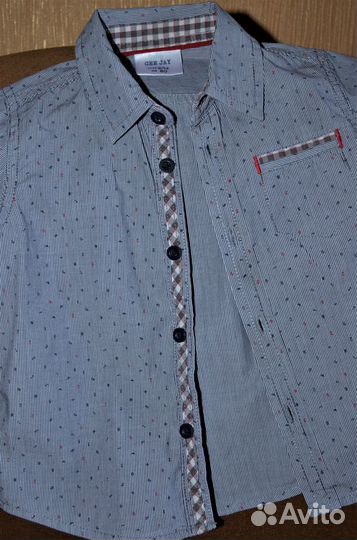 Рубашка детская размер 9/12 рост 80 см