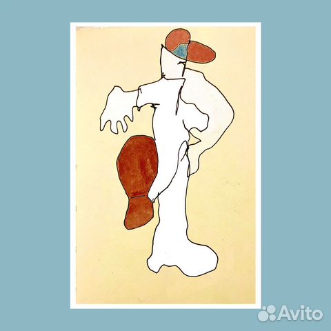 Новая авторская открытка Пофигист в крафт конверте