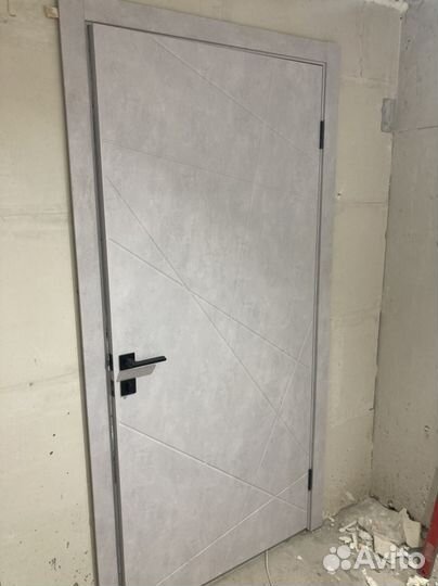 Дверь межкомнатная Геометрия Бетон