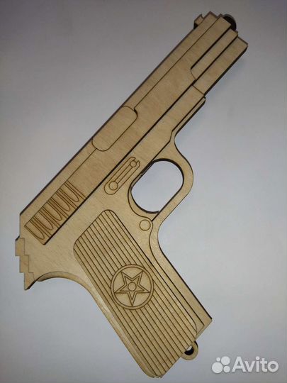 Игрушечный пистолет из фанеры