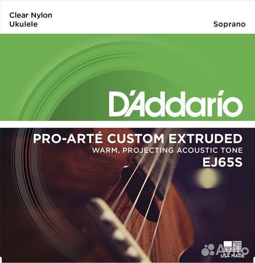 D'Addario EJ65S струны для укулеле сопрано