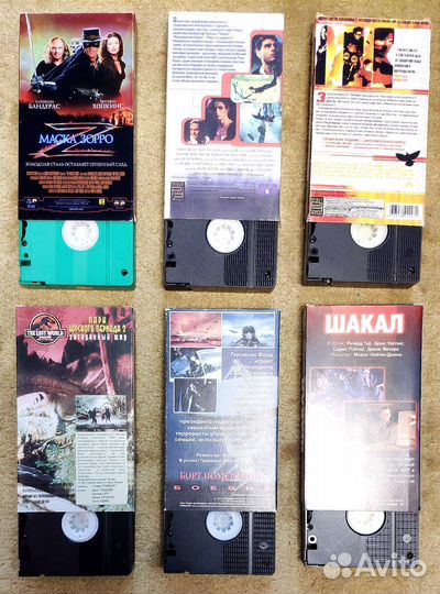 Набор видеокассет с фильмами США - боевиками