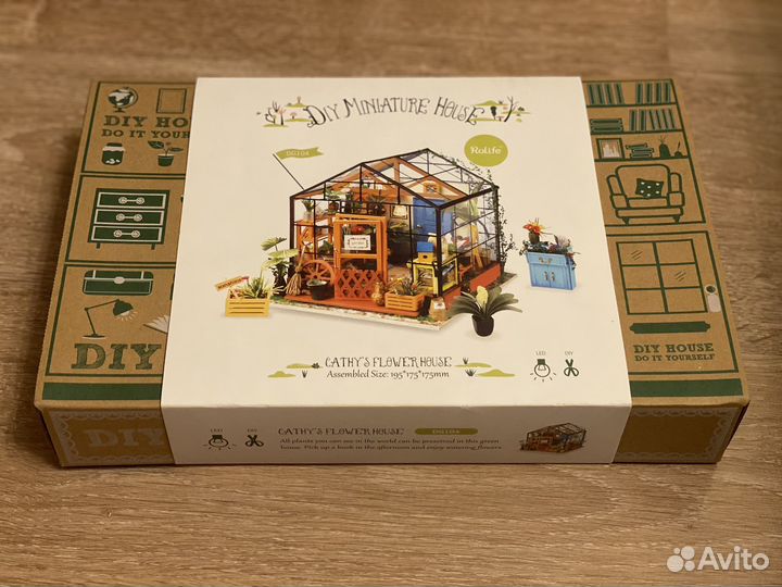 Конструктор Mini House DIY цветочная оранжерея