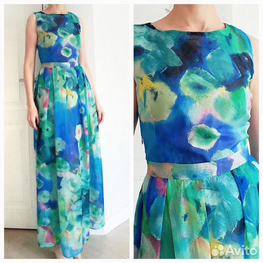 Платья новые сарафан размеры S-L новое 100% шелк