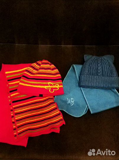 Комплект шапка, шарф