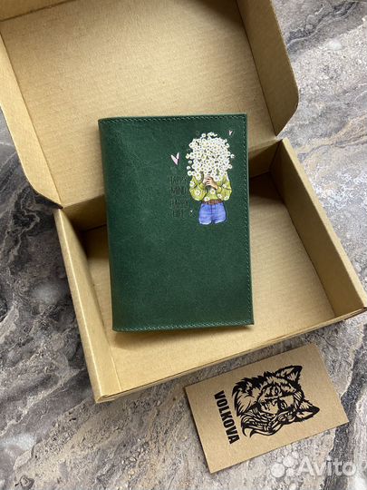 Обложка на паспорт кожаная