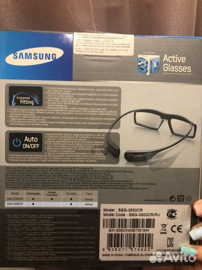 Очки Active Glasses 3D Samsung SSG-3500CR